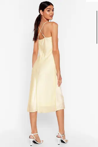 Nasty Gal STUNNING SATIN  MIDI DRESS