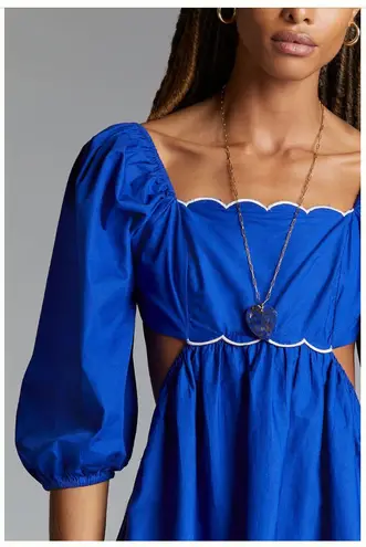 Anthropologie Scalloped Mini Dress