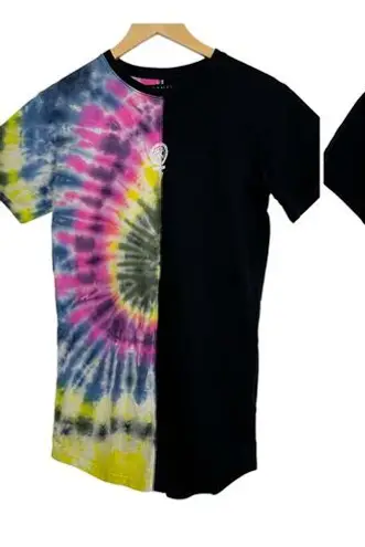 Civil Regime Baddies Tour Tie Dye Black Slay Bye Boy Werk Tee Mini Dress SIze S