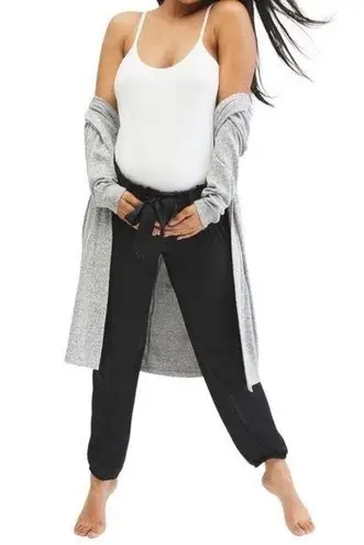 NWT Motherhood Maternity Underbelly Black Satin Jogger Pants Women’s Size Large