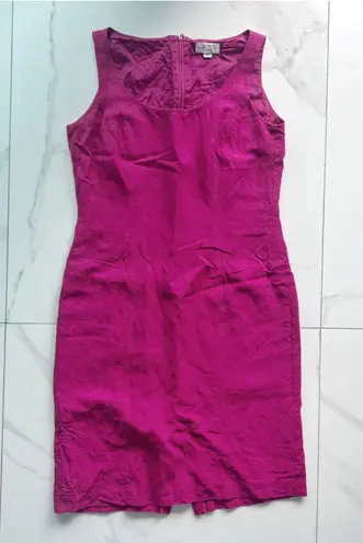 Tahari dress size 4 pink linen