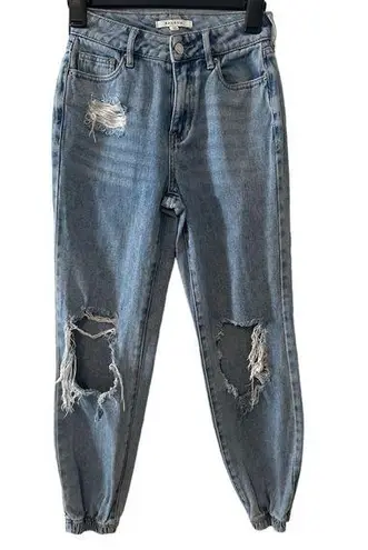 PacSun  Jeans Blue Distressed Denim Joggers Size 22 (00)