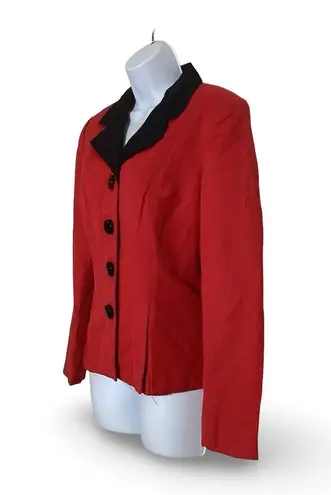 Vintage Kaverly Suit Jacket Red Size 6