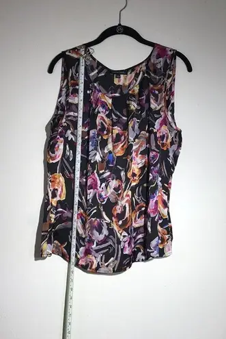 Notations  Black Floral Tank Size Size Large