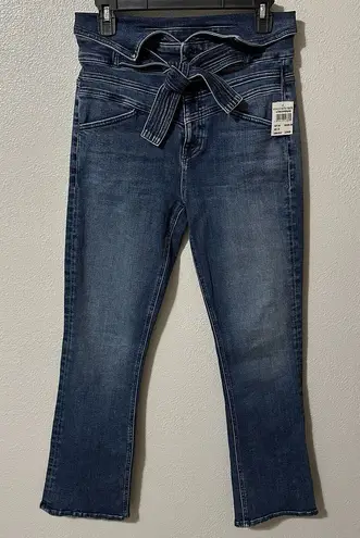 MOTHER The Triple Stack Insider Ankle Jeans In Chick Flick Size 28 Medium Wash Blue