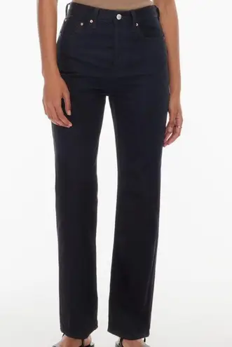 Aritzia Denim Forum The Joni High Rise Loose Black