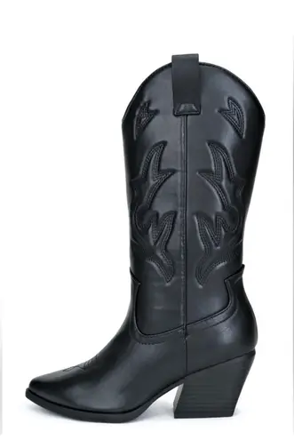 Soda Black Cowboy Boots