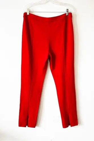 St. John Red Santana Knit Pants
