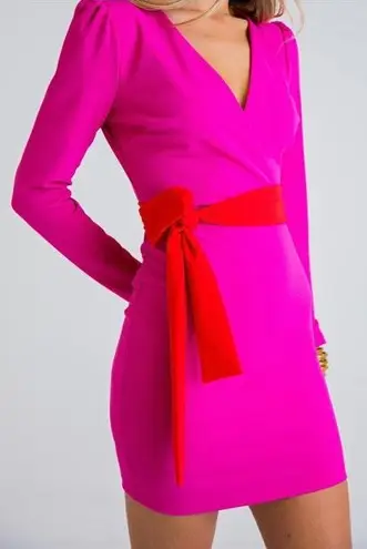 Karlie Pink And Red Cocktail Dress