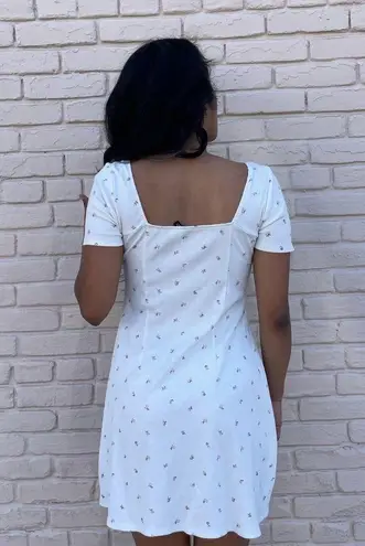 Brandy Melville H&m boho white mini dress