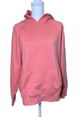 New Fear of God Essentials Coral Hoodie, size M Pink Size M