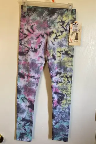Butter Soft Pastel Tie Dye Knit Leggings Size L