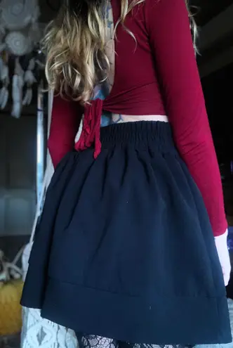 Sexy Open Back Cherry Red Crop Top