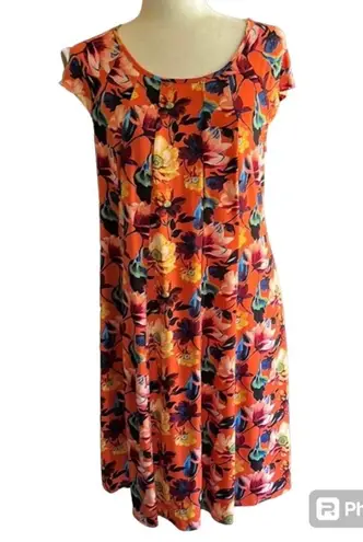 Gabby Skye Colorful Pleated Shift Dress