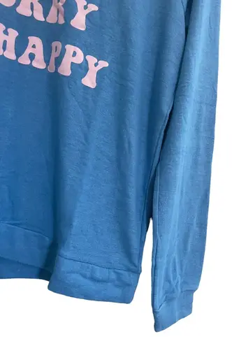 P.J. Salvage Don’t Hurry Be Happy Live Life Cozy Lounge Sweatshirt Pajama Top NWT