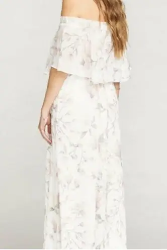 Show Me Your Mumu  floral off the shoulders Maxi Dress SMALL bridesmaid