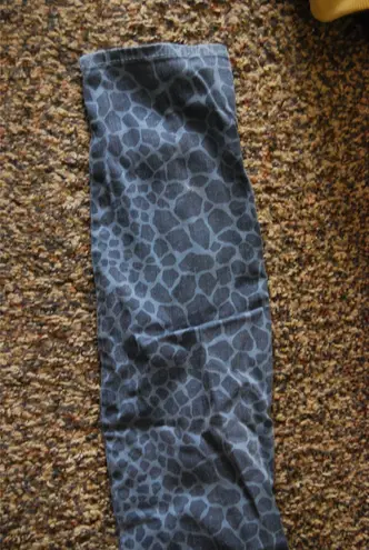 Rich & Skinny Giraffe Print Blue Skinny Ankle Jeans Size 27