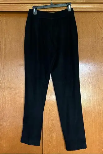 Bart by Sibylle Lyn Canada Suede Black Straight Leg Tapered Pants Rodeo Western Size M
