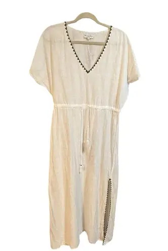 Michael Stars Mila Embroidered Cover Up White Beach Vacation Soft Girl Sz M