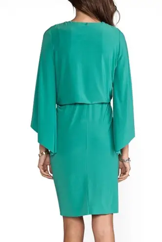 MISA Los Angeles NWT Long Sleeve Knot Dress in Eucalyptus