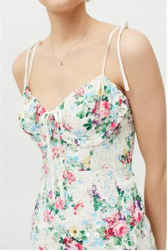 Urban Outfitters SNDYS Amalfi Floral Ruffle Mini Dress