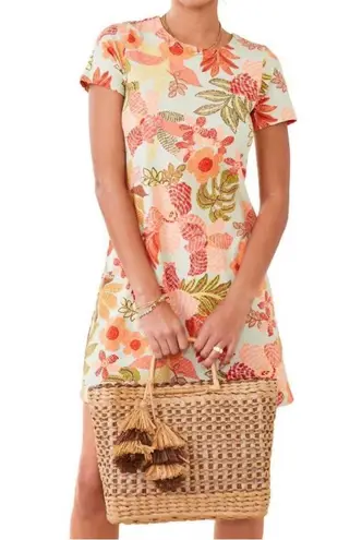 Spartina 449 NEW Tahlia Jersey Dress in Callawassie Flowers Seafoam XS