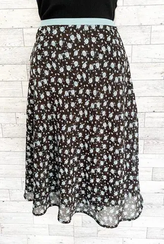 New York & Co. ON SALE! Black & Blue Floral Skirt, 4