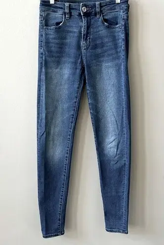 American Eagle AEO  Hi Rise Next Level Stretch Medium Wash Jeggings Size 4