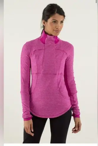 Lululemon Base Runner 1/2 Zip
Mini Check Pique Raspberry / Raspberry Pink Size 10