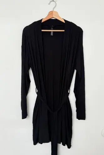 SKIMS Soft Lounge Robe In Onyx