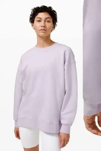 Lululemon  Perfectly Oversized Crew Light Lavender