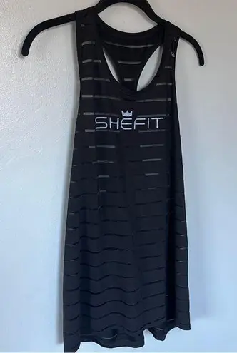 SheFit Black Tank Top Large