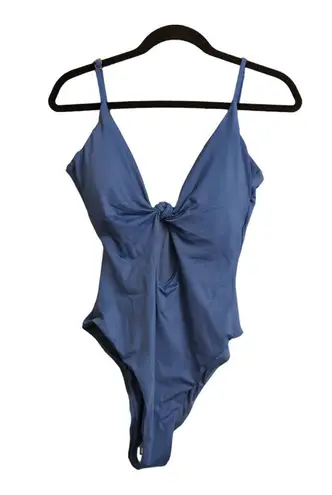 ANDIE The Santorini Horizon Blue One Piece Keyhole Cutout Adjustable Size L New - Image 2