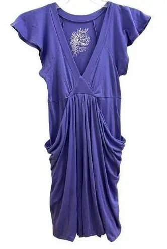 Poof! Poof Draped Sides Dress in Light Purple