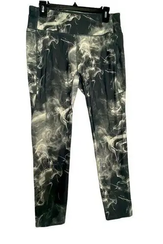 CALIA stay powerful Fashion Print Energize 7/8 Tight, Scared Smoke Gray SZ