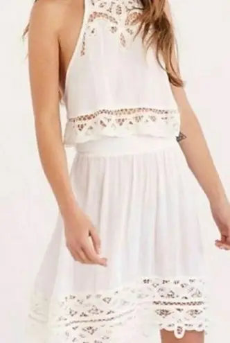 Free People  intimately mini skirt halter set