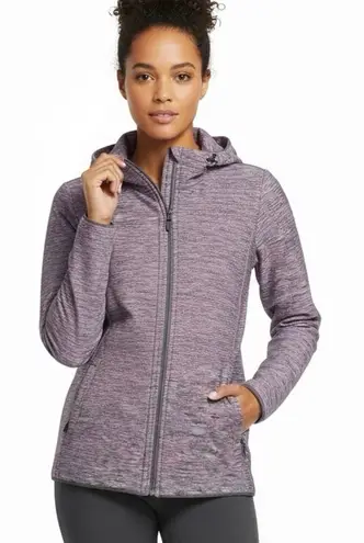 Free Country Waterproof Rain Jacket Womens XL Heather Purple Full Zip Outdoor