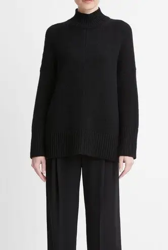 Vince  Wool and Cashmere Trapeze Turtleneck Sweater