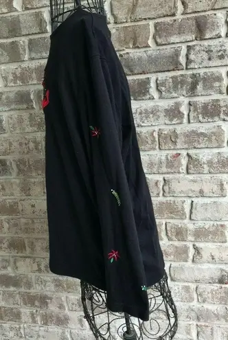 Cardinal Long Sleeve Pullover top XL Redbird Embroidered Designers Orig…