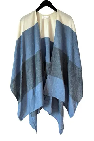 Mersea Lightweight Travel Beach Wrap White Blue OS