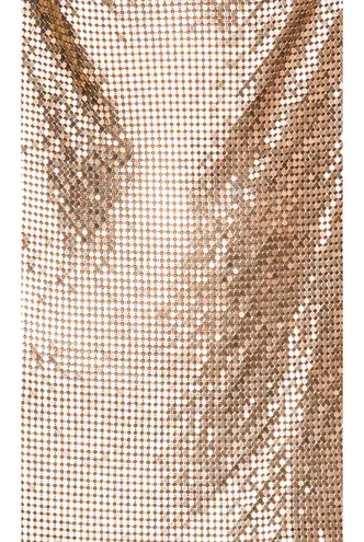 H:ours Imogen Chainmail Dress in Gold