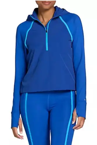 NWT DSG Women's Sport Fleece 1/4 Zip Hoodie | Size: XL Blue