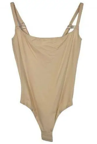 SKIMS Fits Everybody Adaptive Thong Bodysuit Sand XS New
