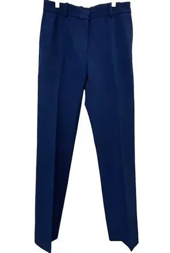 Joseph  Cole Womens Stretch Gabardine Straight Slim Pant High Rise Blue Sz 4