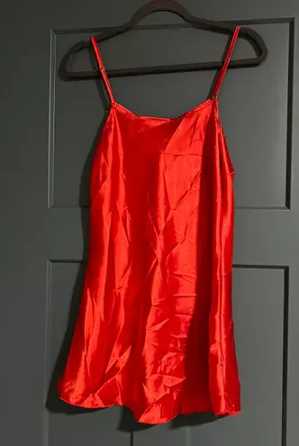 Dreamgirl Satin Red Robe And Slip