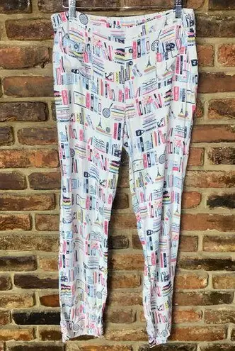 Ralph Lauren  White Multicolored Sleepwear Pajama Pants Women's Size Medium