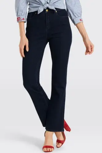 Draper James High Waist Denim Flare Jeans Dark Wash Size 27 NEW