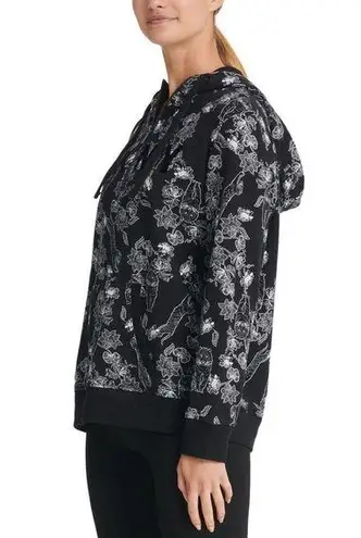 DKNY  Sport | Small | Women's Sumatra Tiger and Flower Print Half-Zip Hoodie