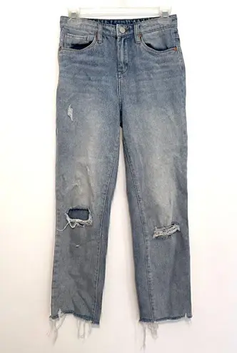  BLANKNYC Madison High Rise Crop Jeans Light Wash Ripped High Waisted