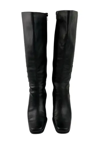*Worthington Renee Boots Women’s Size 8 Black Leather Tall Classic Dark Acadamia